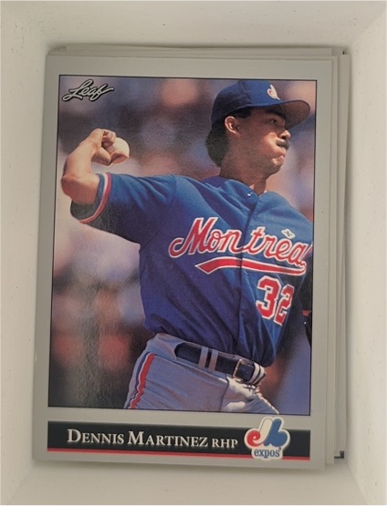 1992 Leaf #190 Dennis Martinez — front