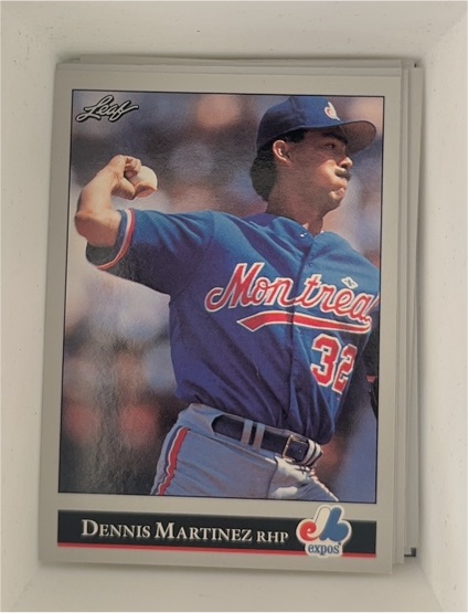 1992 Leaf #190 Dennis Martinez — front
