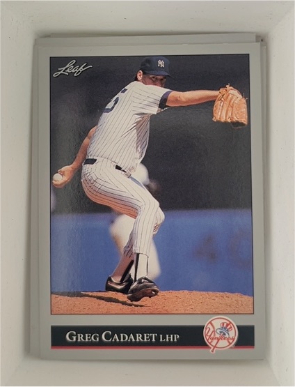 1992 Leaf #24 Greg Cadaret — front