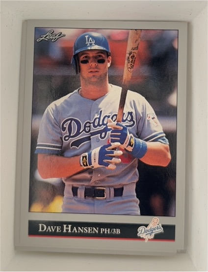 1992 Leaf #389 Dave Hansen — front