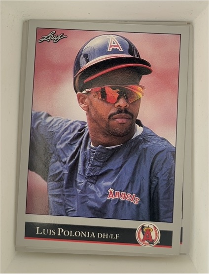 1992 Leaf #45 Luis Polonia California Angels — front
