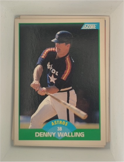 1989 Score #49 Denny Walling Houston Astros — front