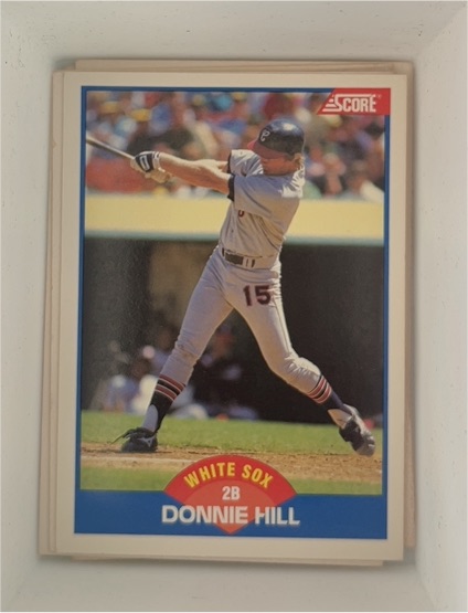 1989 Score #583 Donnie Hill — front