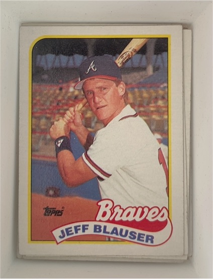 1989 Topps #83 Jeff Blauser Atlanta Braves — front