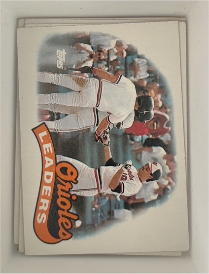 1989 Topps #381 Orioles Leaders Baltimore Orioles — front