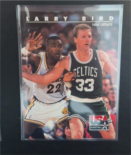 1992 SkyBox USA Basketball #10 Larry Bird — front