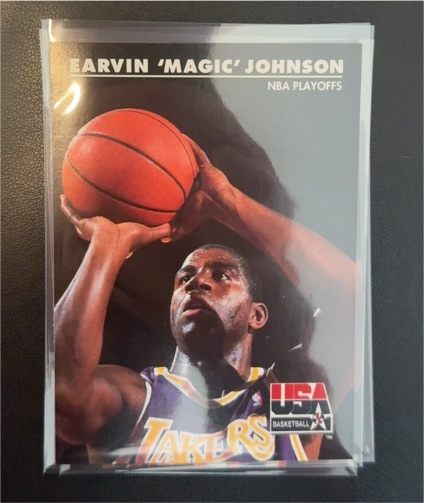 1992 Skybox USA Basketball #33 Earvin 'Magic' Johnson — front