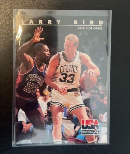 1992 Skybox USA Basketball #13 Larry Bird NBA Best Game — front