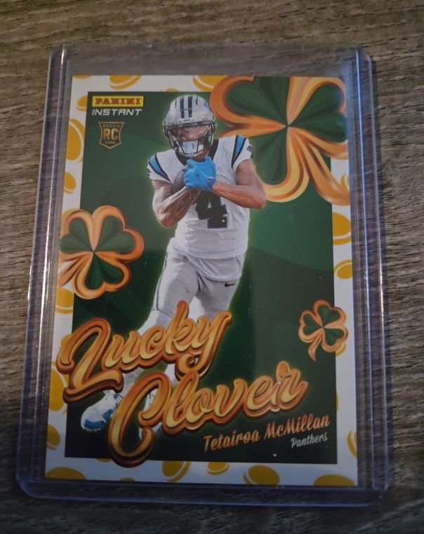 2025 Panini Instant Lucky Clover #17 Tetairoa McMillan — front