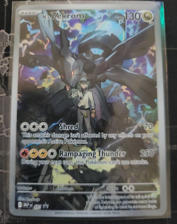 2020 Pokemon #031 N's Zekrom Ascended Heroes Black Star Promo — front