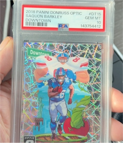 2018 Panini Donruss Optic Downtown #DT15 Saquon Barkley — front
