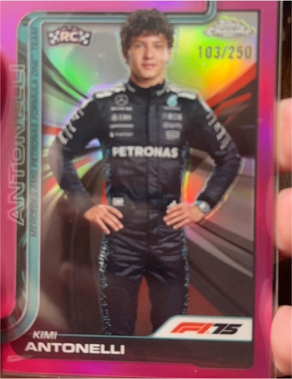 2025 Topps Chrome Formula 1 #8 Kimi Antonelli — front