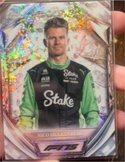 2025 Topps Chrome Formula 1 #D75-19 Nico Hulkenberg Diamond 75th Anniversary — front