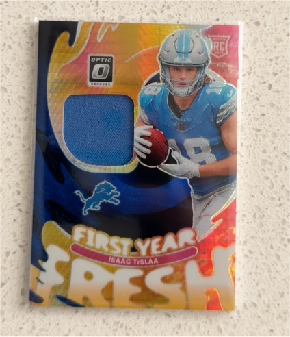 2025 Donruss Optic #FYFBH-ITA Isaac Teslaa First Year Fresh Blue Hyper — front