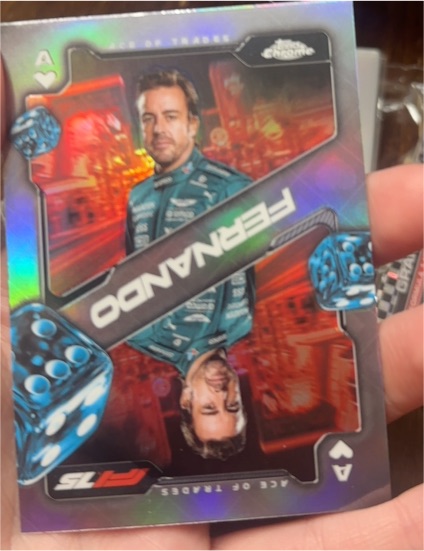 2025 Topps Chrome Formula 1 #SCA-6 Fernando Alonso Ace of Trades — front
