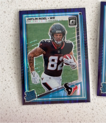 2025 Donruss Optic #241 Jaylin Noel Purple Shock — front