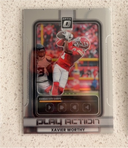 2025 Panini Donruss Optic #3 Xavier Worthy Play Action — front