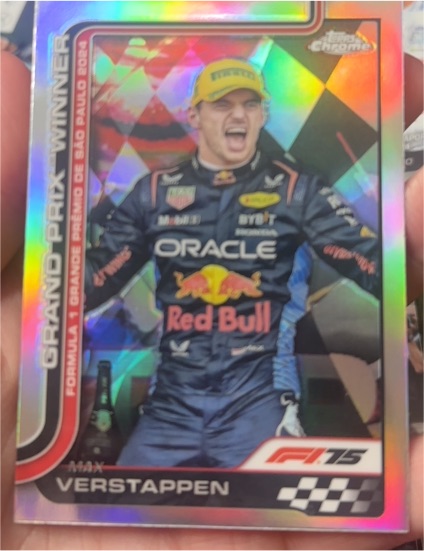 2025 Topps Chrome Formula 1 #96 Max Verstappen Grand Prix Winner São Paulo — front