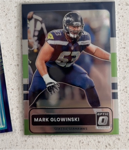 2025 Panini Donruss Optic #30 Mark Glowinski Seattle Seahawks — front