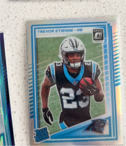 2025 Panini Donruss Optic #222 Trevor Etienne Rated Rookie — front