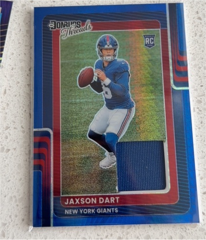 2025 Donruss Optic Threads #DTBH-JDT Jaxson Dart — front