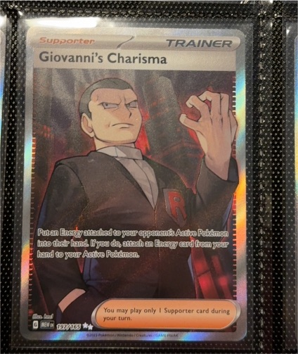 2023 Scarlet & Violet 151 #197 Giovanni's Charisma — front