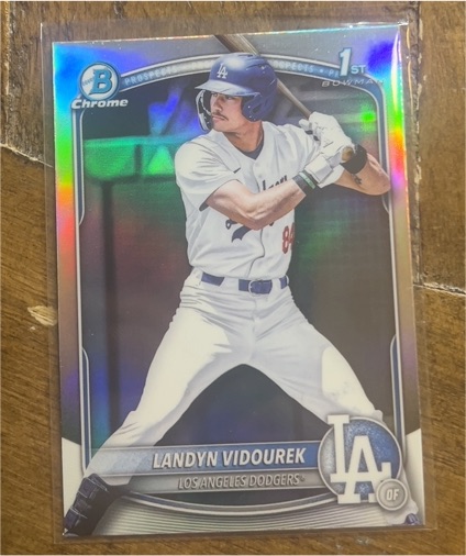2025 Bowman Chrome #BDC-158 Landyn Vidourek — front