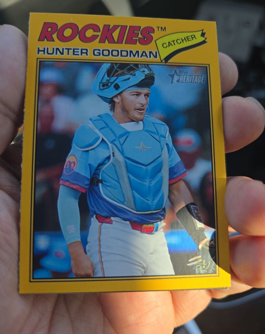 2026 Topps Heritage #346 Hunter Goodman — front