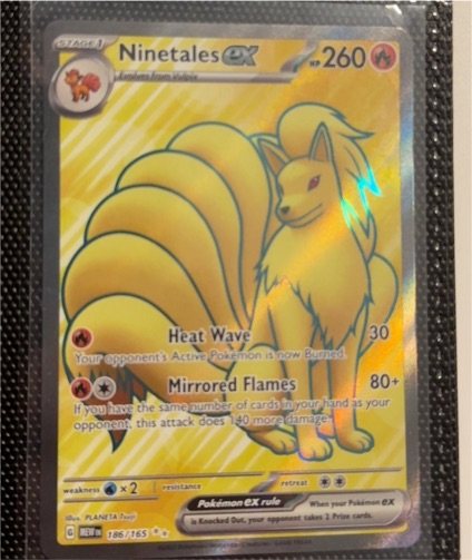 2023 Pokémon Scarlet & Violet 151 #186 Ninetales ex — front
