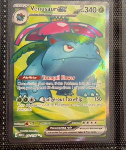 2023 Pokémon Scarlet & Violet 182/165 Venusaur EX — front