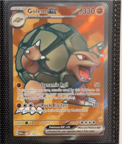 2023 Pokémon Scarlet & Violet 151 #189 Golem ex — front