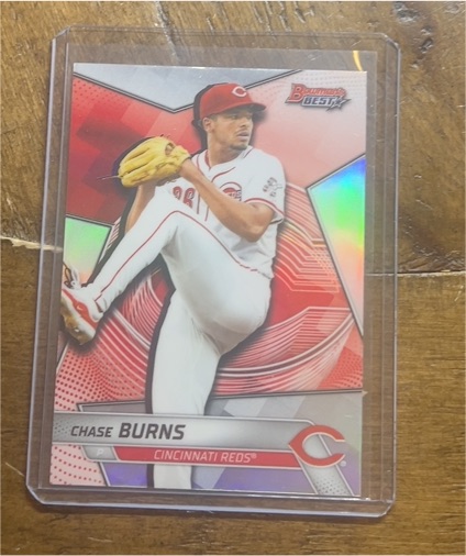 2025 Bowman's Best #TP-21 Chase Burns — front