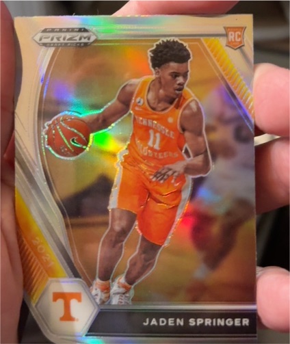 2021 Panini Prizm Draft Picks #19 Jaden Springer — front