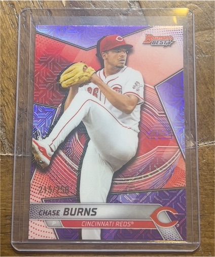 2025 Bowman Best #TP-21 Chase Burns — front