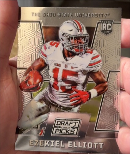 2016 Panini Prizm Collegiate Draft Picks #105 Ezekiel Elliott — front