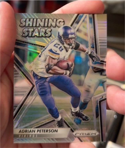 2016 Panini Prizm #23 Adrian Peterson Shining Stars Silver — front