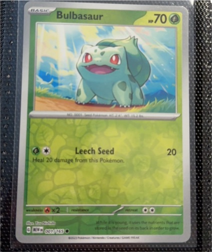 2023 Pokémon Scarlet & Violet 001 Bulbasaur — front