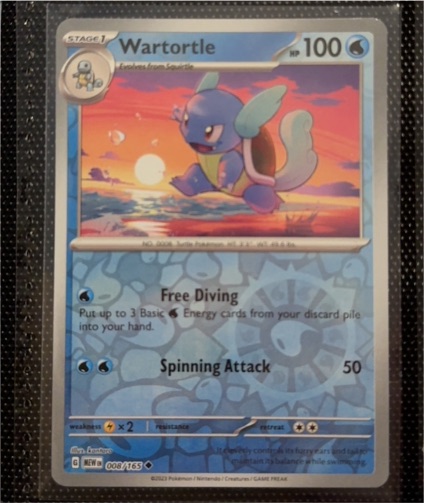 2023 Pokémon Scarlet & Violet #008 Wartortle — front
