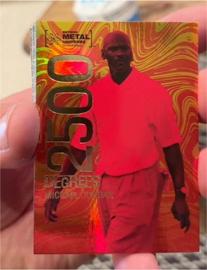 2022 Skybox Metal Universe Champions #D-1 Michael Jordan 2500 Degrees — front