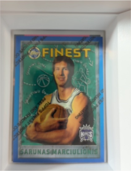 1995-96 Topps Finest #173 Sarunas Marciulionis — front