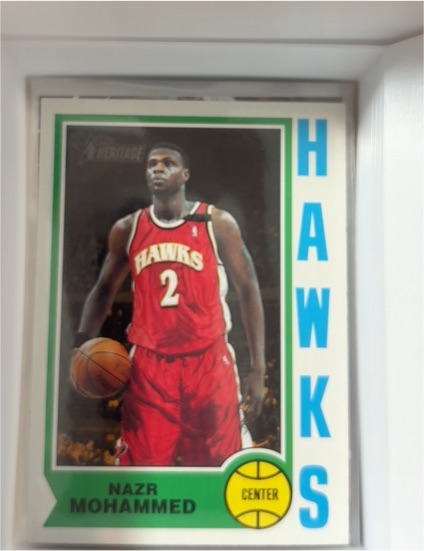 2001-02 Topps Heritage #245 Nazr Mohammed — front