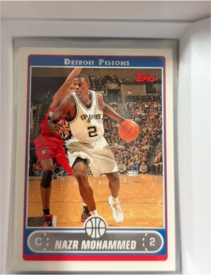 2006-07 Topps #180 Nazr Mohammed Detroit Pistons — front