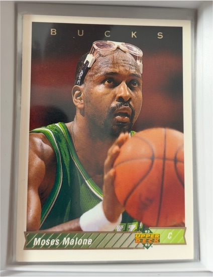 1992-93 Upper Deck #301 Moses Malone — front