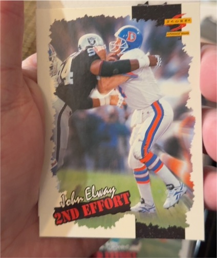 1996 Score #246 John Elway 2nd Effort — front