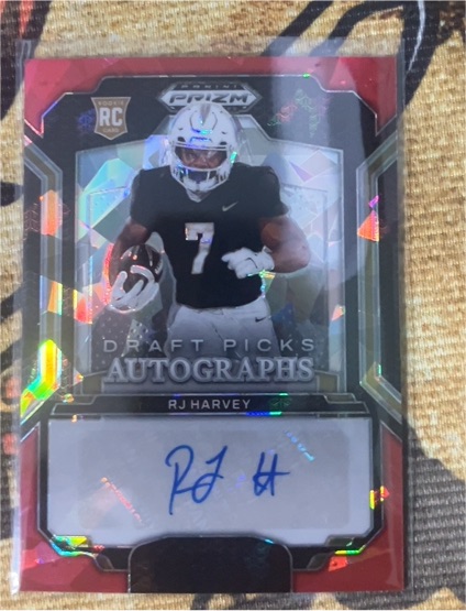 2025 Panini Prizm Draft Picks #DPA-RJH RJ Harvey — front