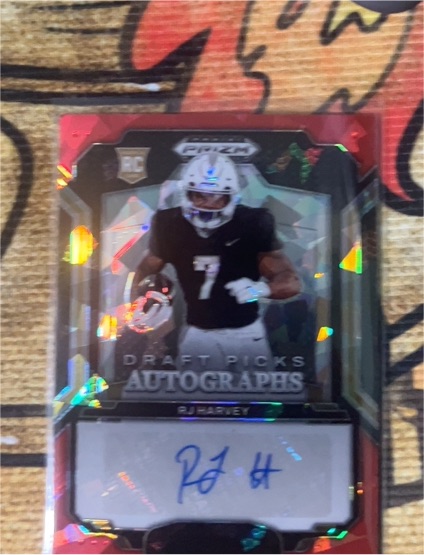 2025 Panini Prizm Draft Picks #DPA-RJH RJ Harvey — front