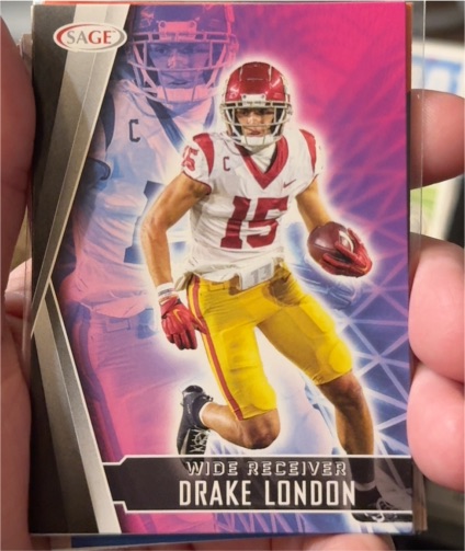 2022 SAGE High Series #158 Drake London — front