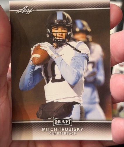 2017 Leaf Draft #52 Mitch Trubisky — front