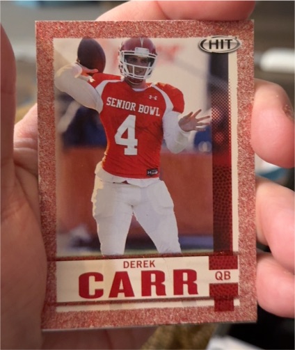 2014 Sage Hit #106 Derek Carr — front