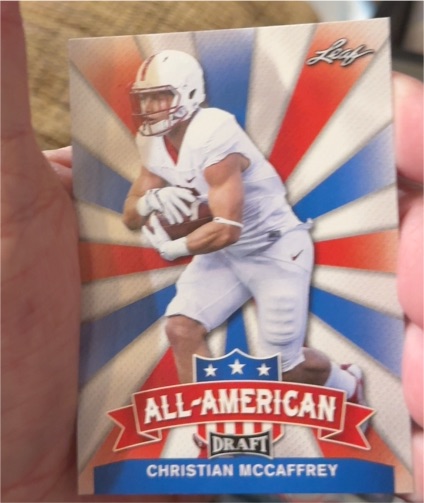 2017 Leaf Draft All-American #AA-04 Christian McCaffrey — front
